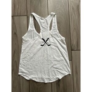 Lululemon Shirt Women 6 White Lightweight Gym Outdoor Sleeveless MN Logo Mpls ES